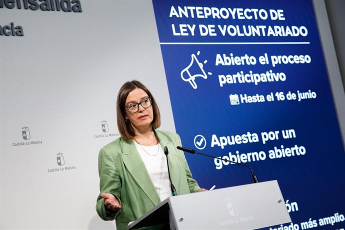 La consejera portavoz del Gobierno autonómico, Esther Padilla, en rueda de prensa para dar cuenta de los acuerdos de Consejo de Gobierno.