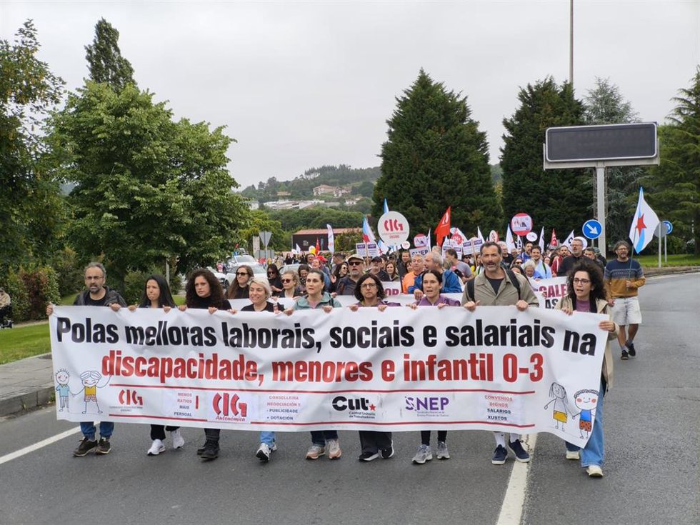 Protesta de educación 0-3, menores y discapacidad