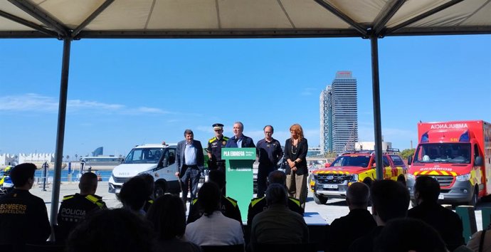 Collboni en la roda de premsa aquest dimecres