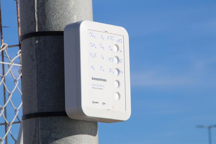 Un dels 432 sensors de risc químic instal·lats