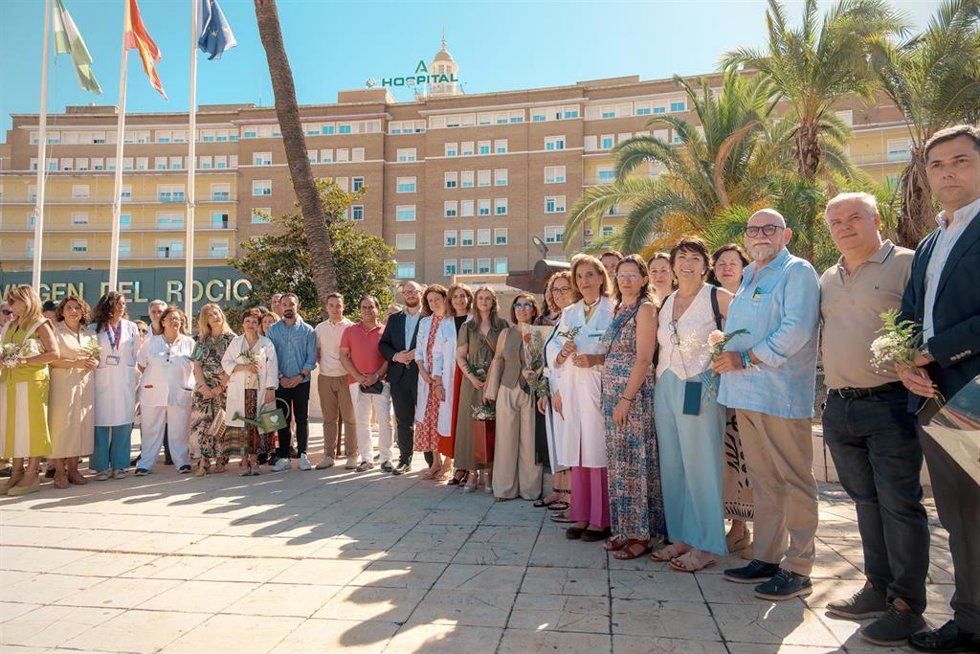 Profesionales en el Día de la Donación en el Virgen del Rocío de Sevilla