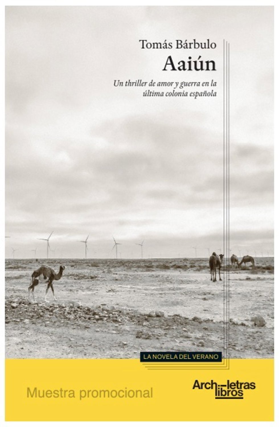 El periodista y escritor Tomás Bárbulo publica "Aaiún. Un thriller de amor y guerra en la última colonia española"