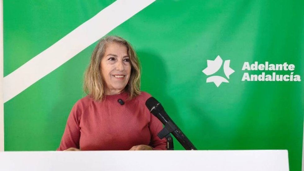 La parlamentaria electa por Huelva de Adelante Andalucía, Mari García,