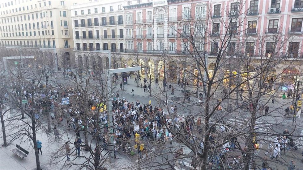 Archivo - Manifestación de la huelga de médicos para exigir un Estatuto Marco propio.