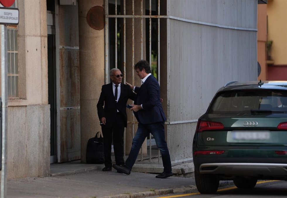 El hermano del presidente del Gobierno, David Sánchez, a su llegada a la tercera jornada de un juicio en la Audiencia Provincial de Badajoz