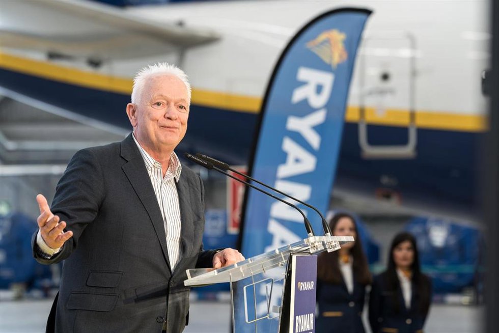 Archivo - El CEO de Ryanair DAC, Eddie Wilson, durante la inauguración del nuevo hangar de mantenimiento de Ryanair, en la Zona industrial de Barajas, a 18 de marzo de 2026, en Madrid (España).