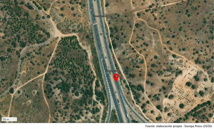 El accidente ha tenido lugar en el kilómetro 76 de la A-42 en sentido Madrid.
