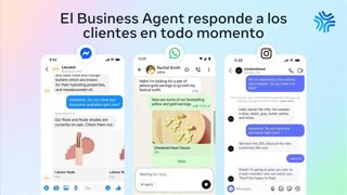 El agente comercial en Messenger, WhatsApp e Instagram
