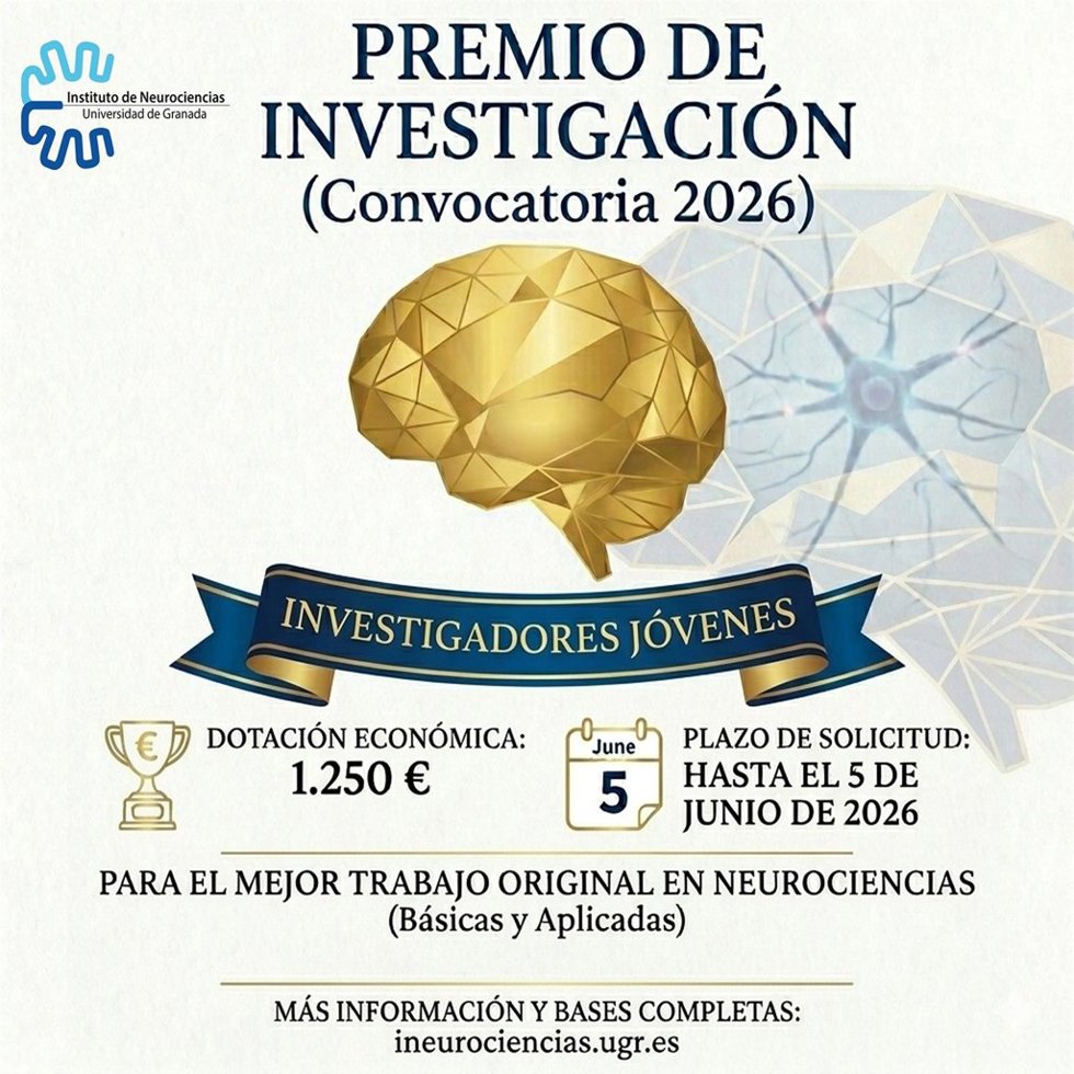Cartel del Premio de Investigación de la UGR.