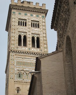 Archivo - Torre de la Iglesia de la Magdalena en Zaragoza