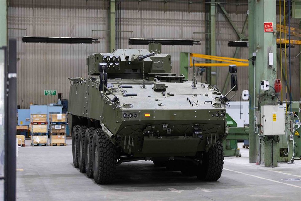 Archivo - Vehículos blindados Hunter durante una visita a la fábrica GDELS-SBS en Trubia, a 31 de octubre de 2025, en Oviedo, Asturias (España). 
