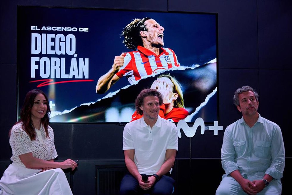 Diego Forlán y Movistar presentan la película documental 'El ascenso de Diego Forlán'.