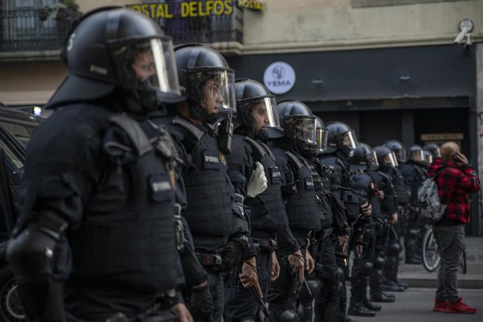 Archivo - Efectius d'ordre públic dels Mossos d'Esquadra