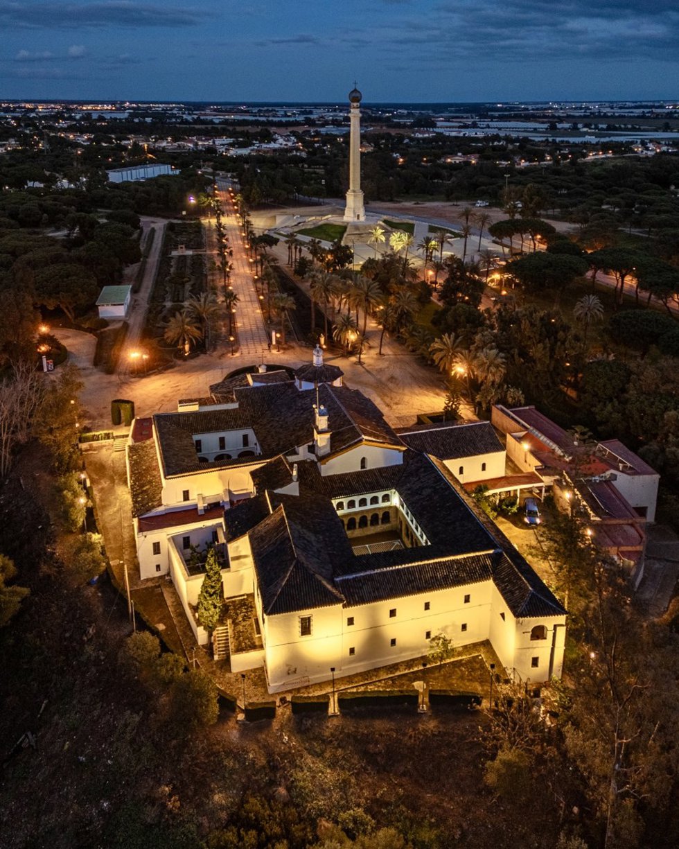 Archivo - Imagen aérea de La Rábida, en Palos de la Frontera (Huelva).