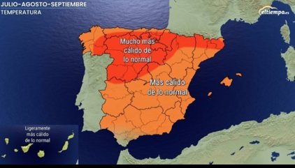 El verano será cálido, sobre todo en norte e interior peninsular, y más húmedo en este e islas, según Eltiempo.es