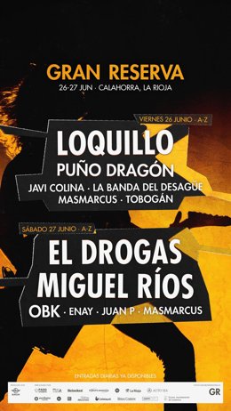 Gran Reserva Festival 2026 desvela su cartel por días y enciende la cuenta atrás para su edición más rockera