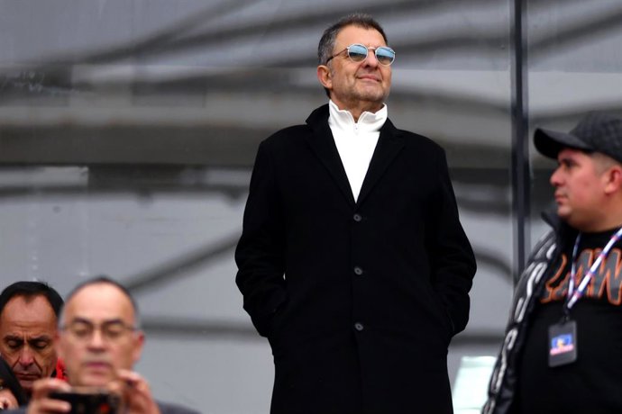 Futbol, Deportes La Serena vs Colo Colo. Fecha 14, Liga de primera 2026. El presidente de blanco y negro, Anibal Mosa, es fotografiado previo a un partido de la liga de primera disputado en el estadio La Portada en La Serena, Chile. 30/05/2026 Alejandro