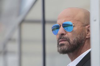 Futbol, O'Higgins vs Universidad de Concepcion D cima fecha, segunda rueda, campeonato Nacional 2019  El entrenador de O'Higgins Marco Antonio Figueroa da instrucciones a sus jugadores durante el partido de primera division disputado contra OÕHiggins en