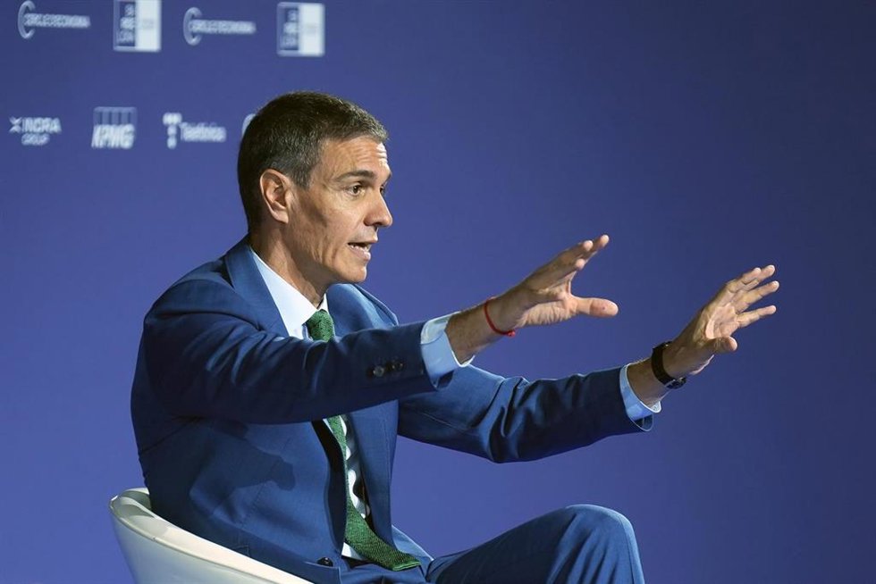 El presidente del Gobierno Pedro Sánchez, durante la celebración de la sesión de clausura de la 41ª Reunión del Cercle d'Economia, a 3 de junio de 2026, en Barcelona, Catalunya (España).