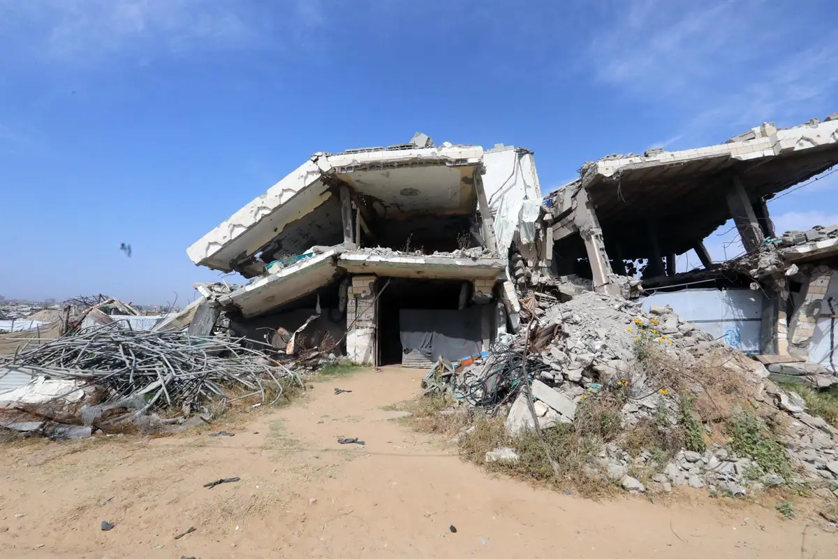 Edificios destruidos por bombardeos en la ciudad de Gaza