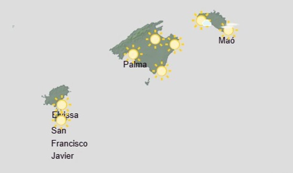 El tiempo hoy, jueves 4 de junio, en Baleares.
