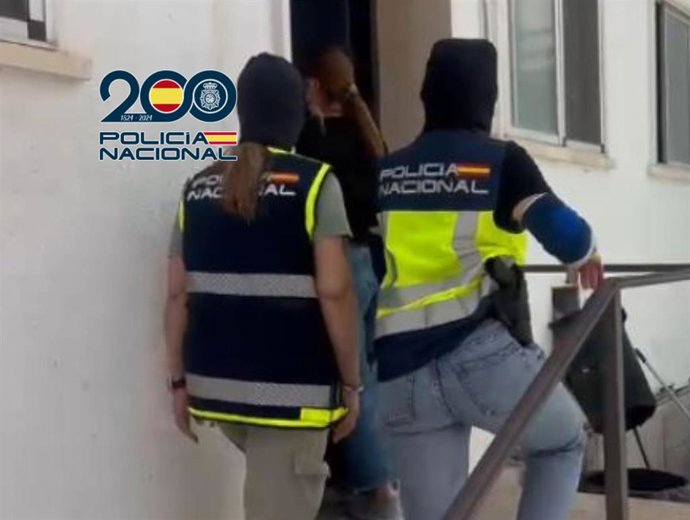 Agentes de la Policía Nacional en una operación policial.