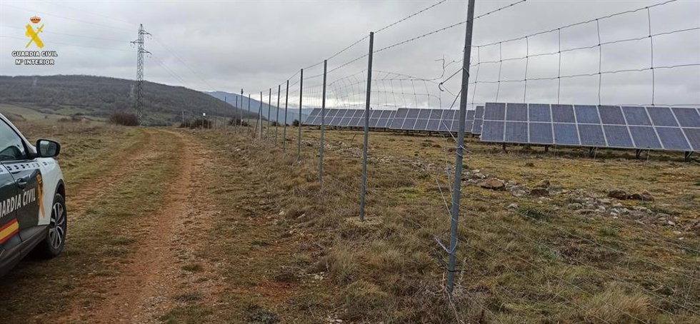 Planta solar donde se ha producido el robo.