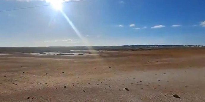 Zona del incendio en Marismas del Burro, ya sin fuego y sin humo.