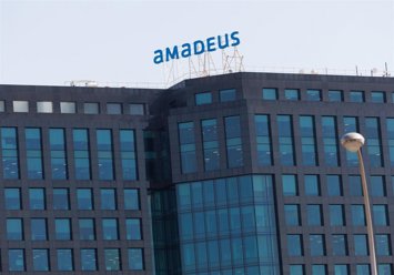 Archivo - Fachada de la sede de Amadeus en el edificio Herre, en Madrid (España).