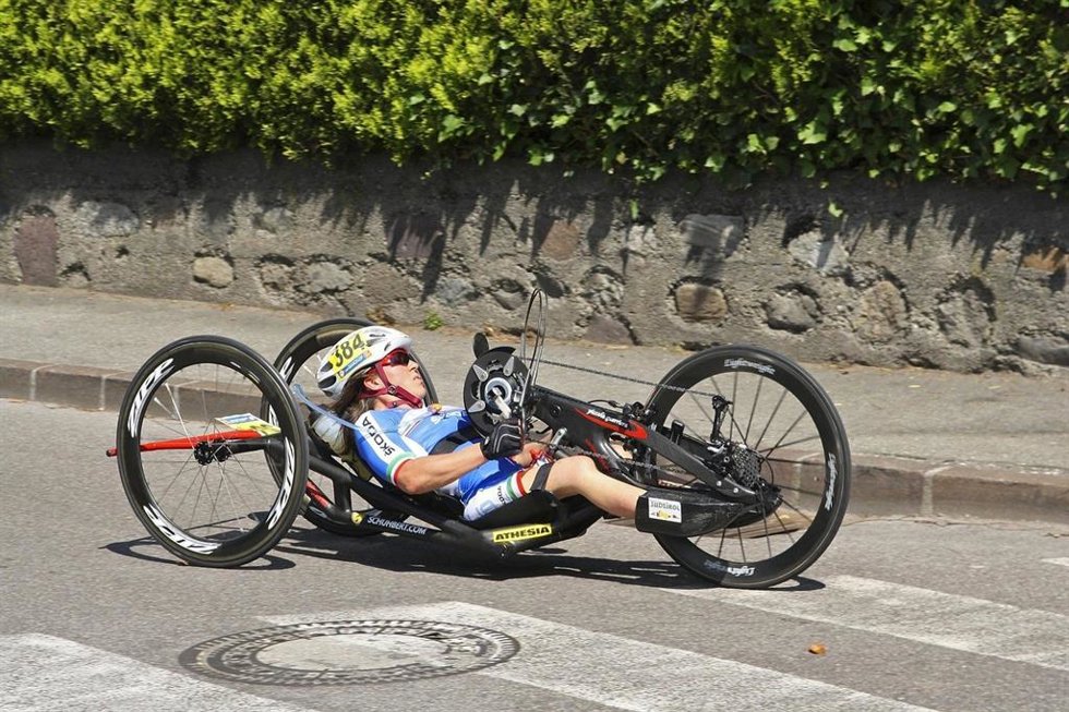 Archivo - Bicicleta adaptada, deporte adaptado