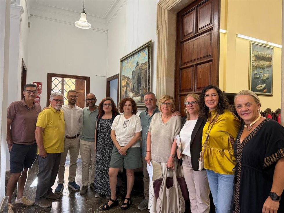 Miembros del grupo socialista en el Ayuntamiento de Alcúdia.