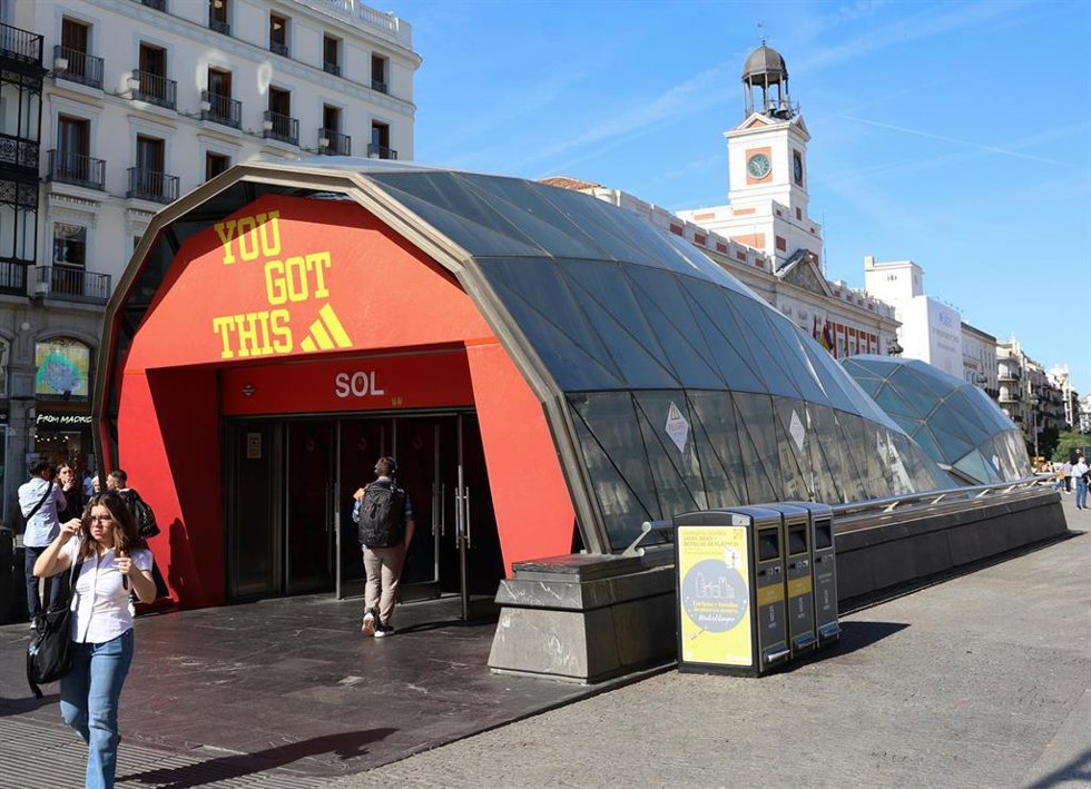 Entrada de la estación de Cercanías de Sol, a 22 de mayo de 2026, en Madrid (España).