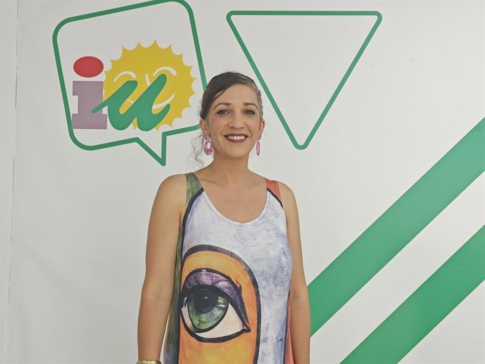 La coordinadora provincial de IU, Toni Morillas