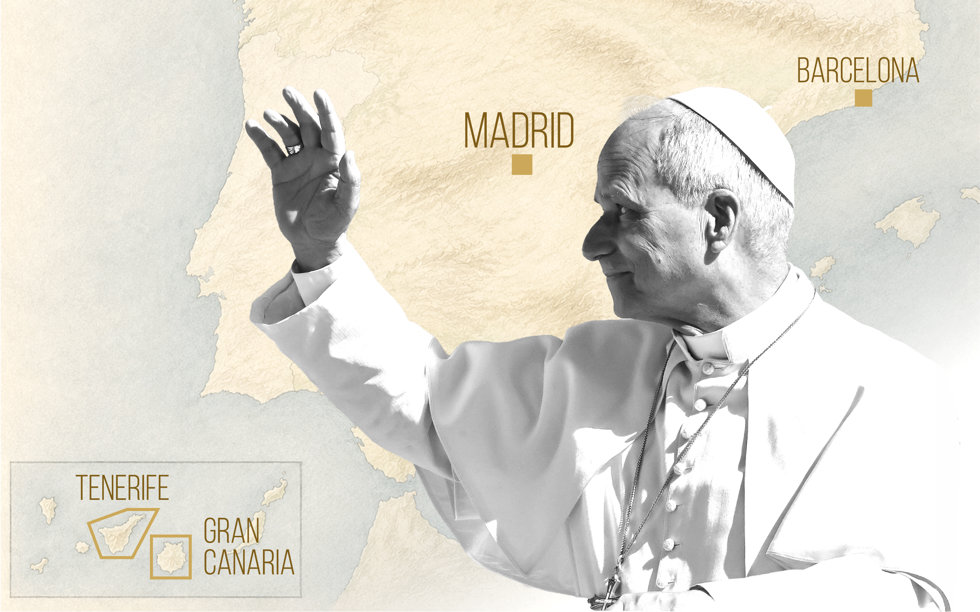 Mapa de la visita del Papa a España en 2026: recorrido completo, ciudades y buscador de actos