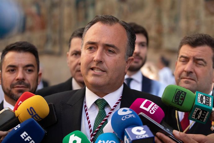 El presidente del Grupo Parlamentario Vox en las Cortes de C-LM, David Moreno.