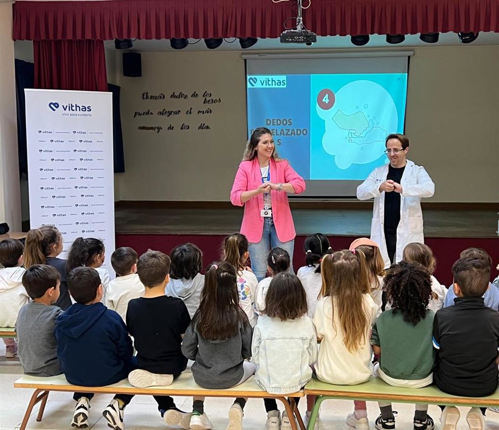 Imagen de Vithas Aula Salud Colegios sobre la higiene de manos