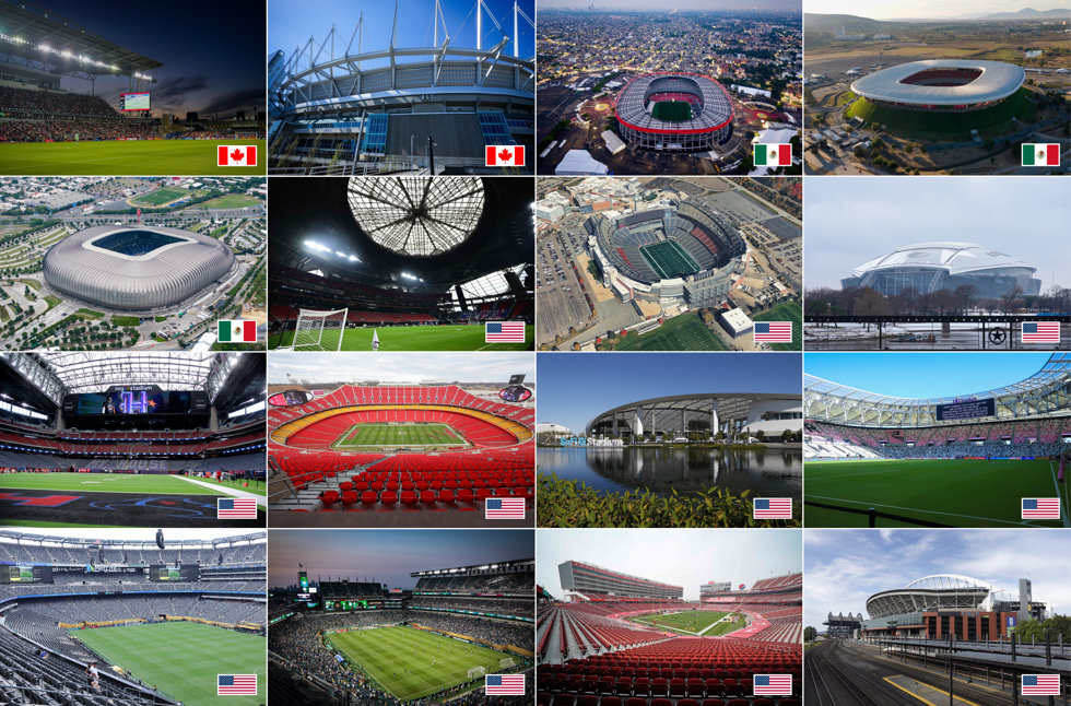 Estadios del Mundial de Fútbol