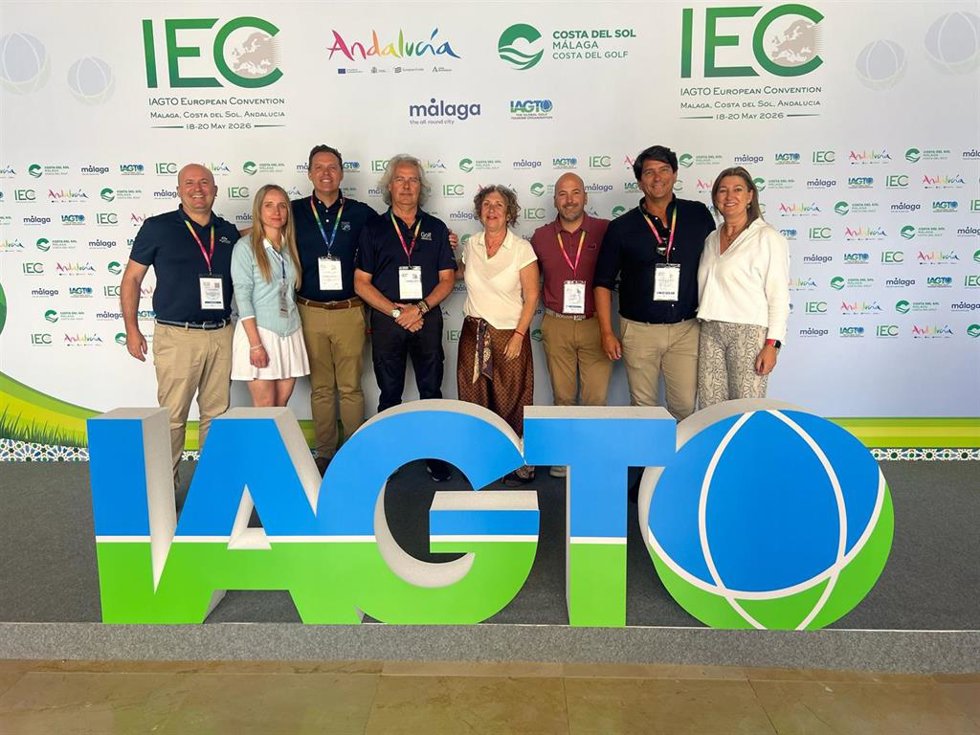La oferta de golf de Huelva en su promoción en la 'Iagto European Convention' (IEC) de Málaga.