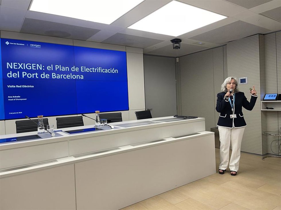 La Head of Shorepower Department del Puerto de Barcelona, Ana Arévalo