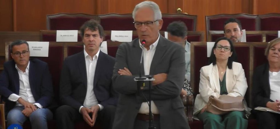 El exdiputado de Cultura de la Diputación de Badajoz, Francisco Martos, en su declaración como investigado en el caso David Sánchez ante la Audiencia Provincial de Badajoz, a 4 de junio de 2026.