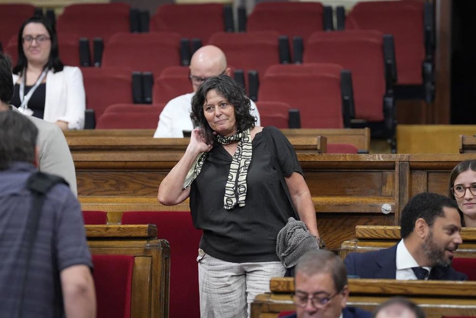 Archivo - La diputada de la CUP Pilar Castillejo.