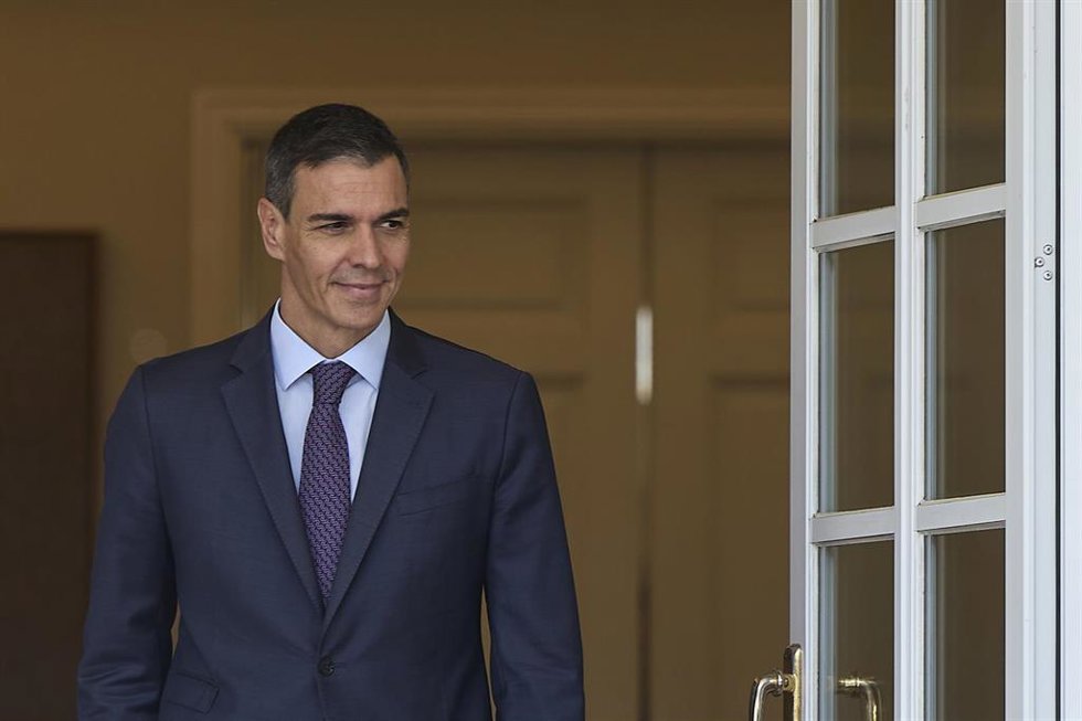 El presidente del Gobierno, Pedro Sánchez, recibe al príncipe soberano del Principado de Mónaco, Alberto II, en el Complejo de La Moncloa, a 1 de junio de 2026, en Madrid (España). La audiencia oficial forma parte de la visita de Estado de dos días del mo