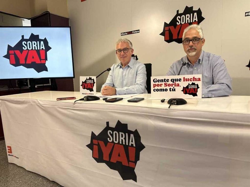 Ángel Ceña y Carlos Vallejo, de la formación Soria ¡Ya!.