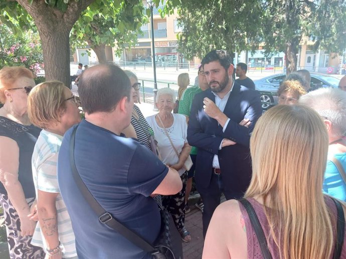 El vicepresidente del Gobierno de Aragón, Alejandro Nolasco, en Caspe.
