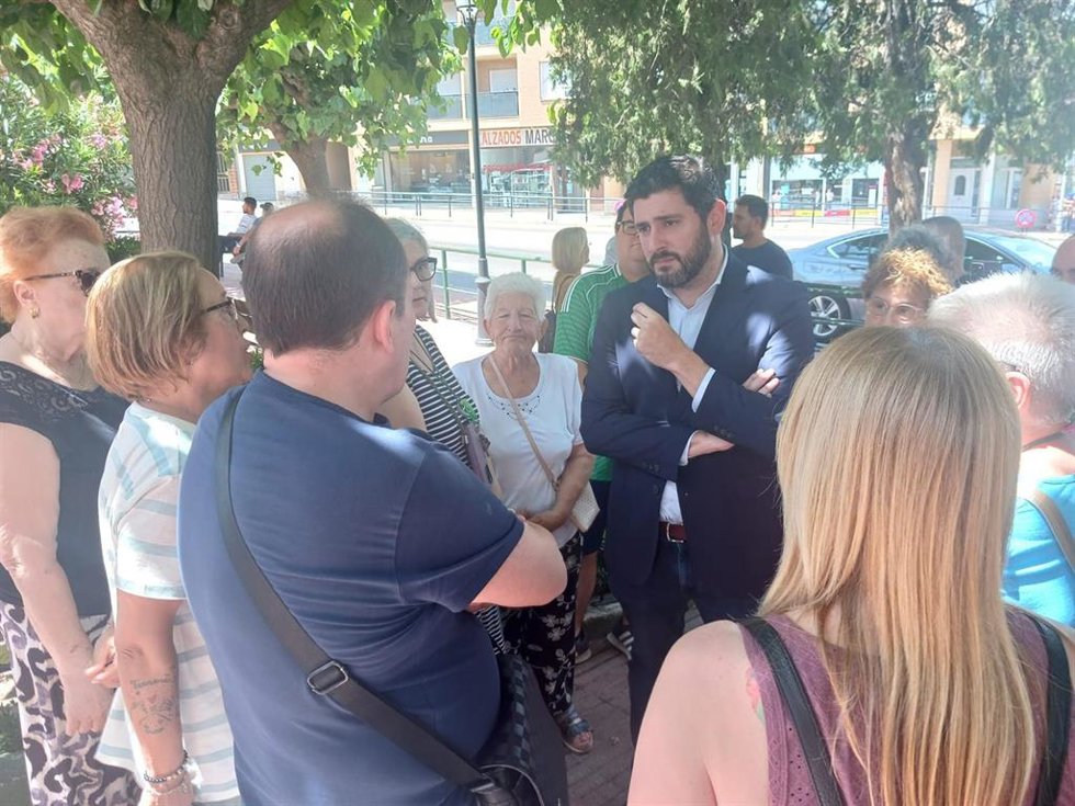 El vicepresidente del Gobierno de Aragón, Alejandro Nolasco, en Caspe.
