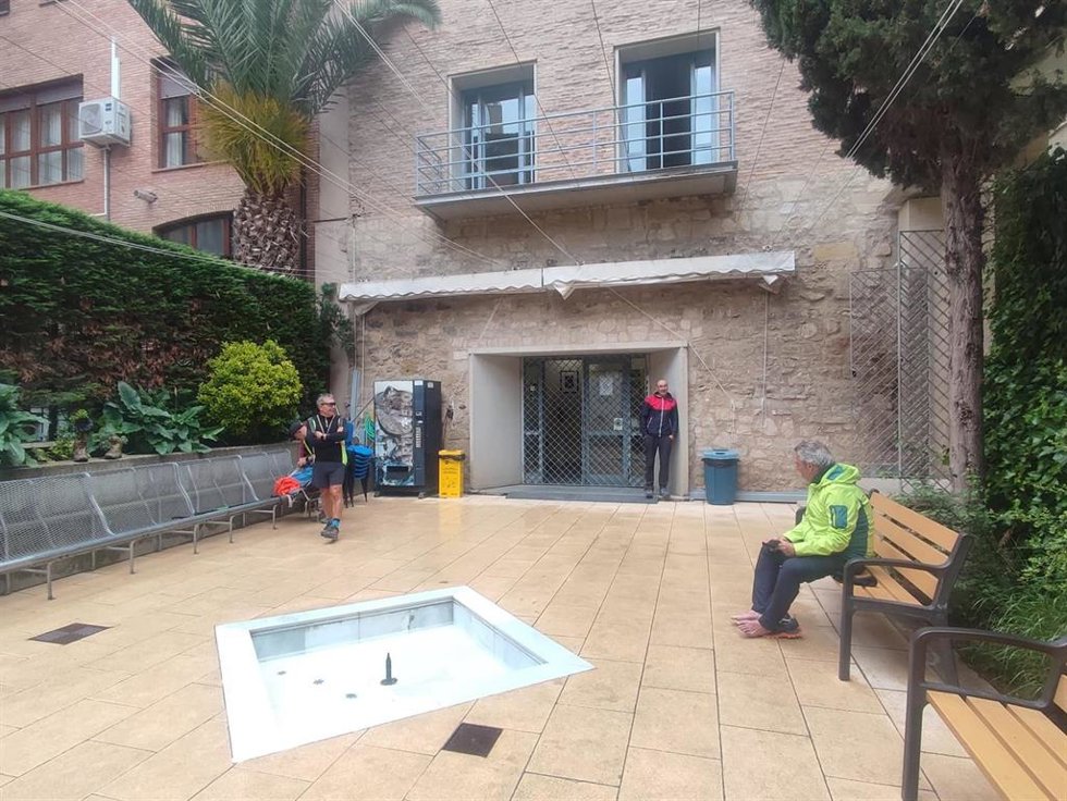 Archivo - Patio del Albergue de Peregrinos de Logroño