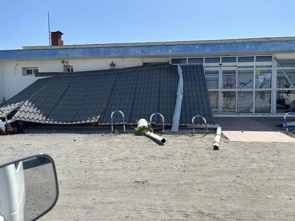 Instalaciones del Tiro Pichón tras iniciarse la demolición.
