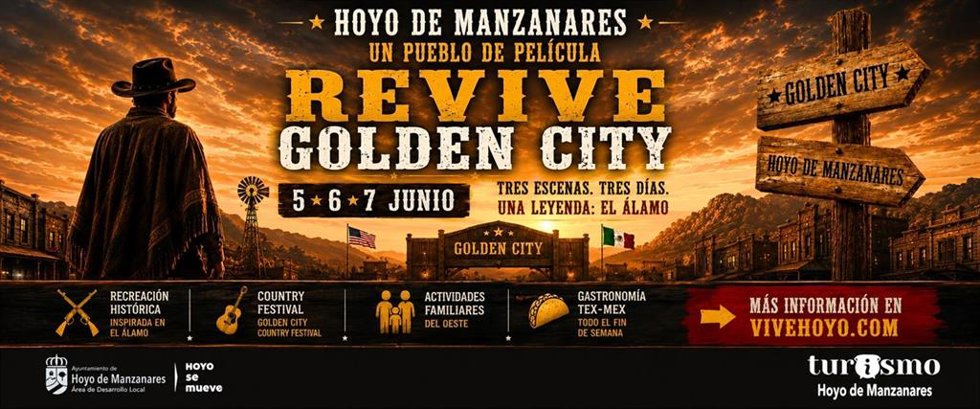 Hoyo de Manzanares revive su Golden City este fin de semana