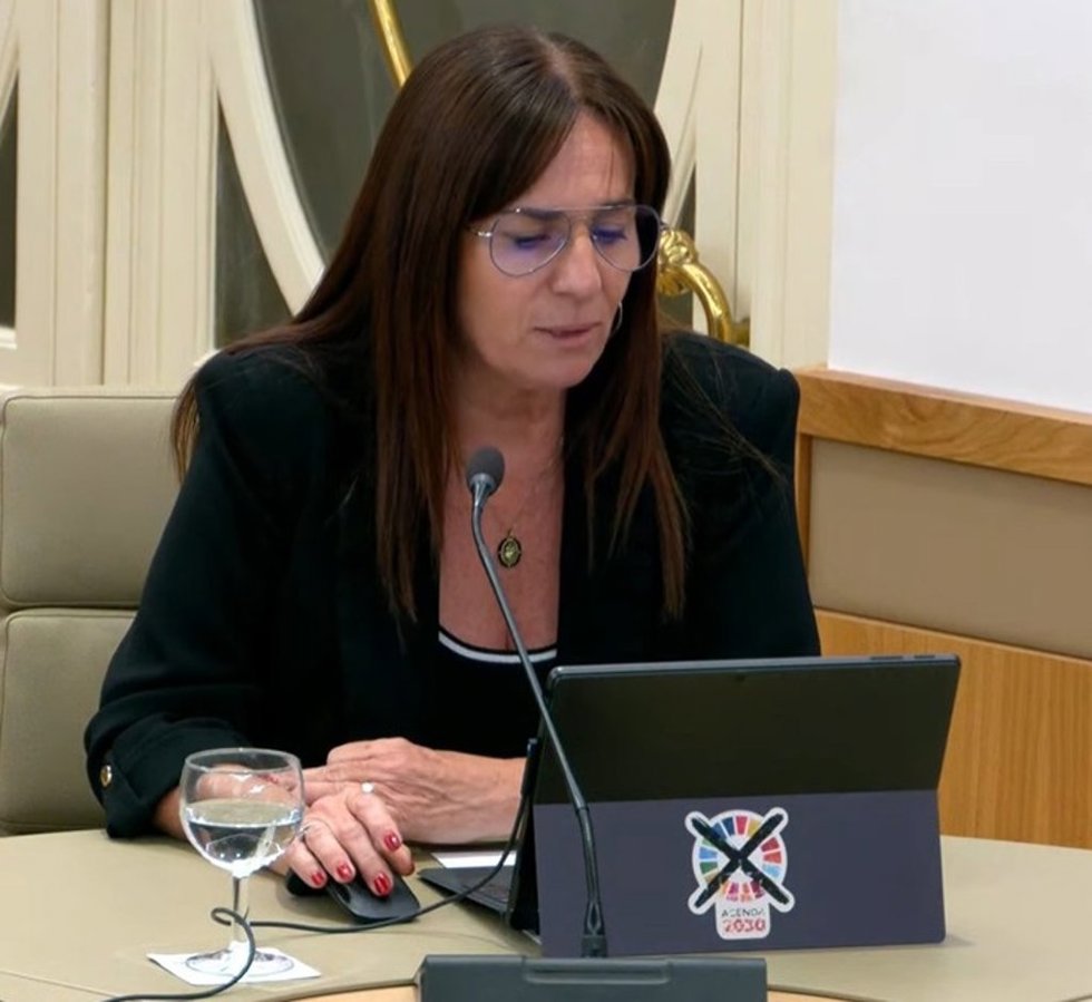 La portavoz de Vox en el Parlament, Manuela Cañadas.