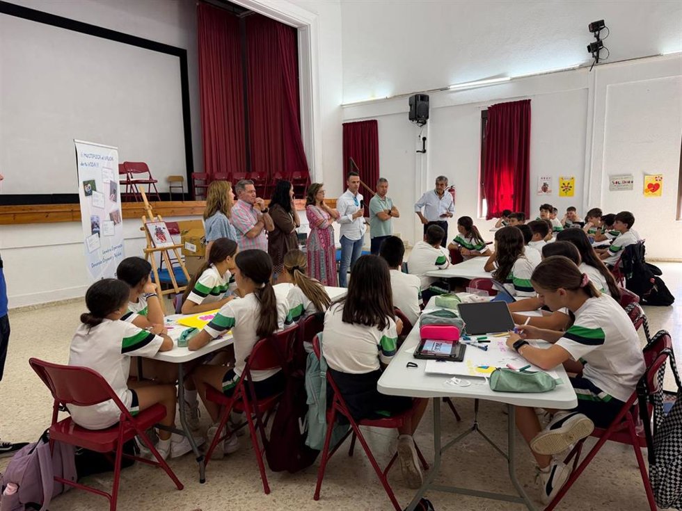 Escolares celebran en Huelva el Día Nacional del Donante de Órganos y Tejidos.